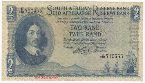 SOUTH AFRICA   G RISSIK  R2  NOTE