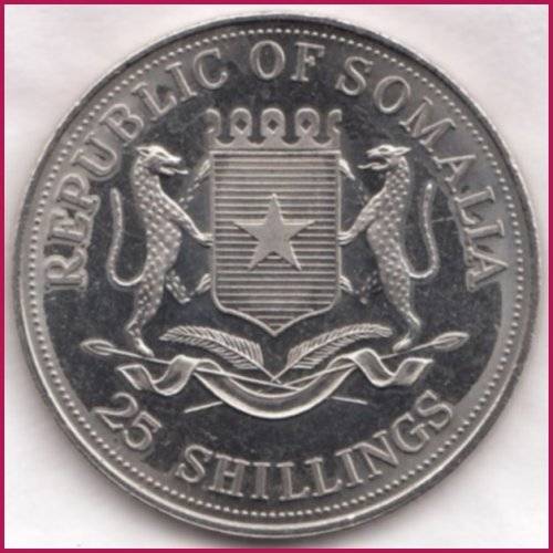 ****   REPUBLIC OF SOMALIA 25 SHILLINGS 2000 NELSON MANDELA   MILLENIUM   ****     SUN7073~