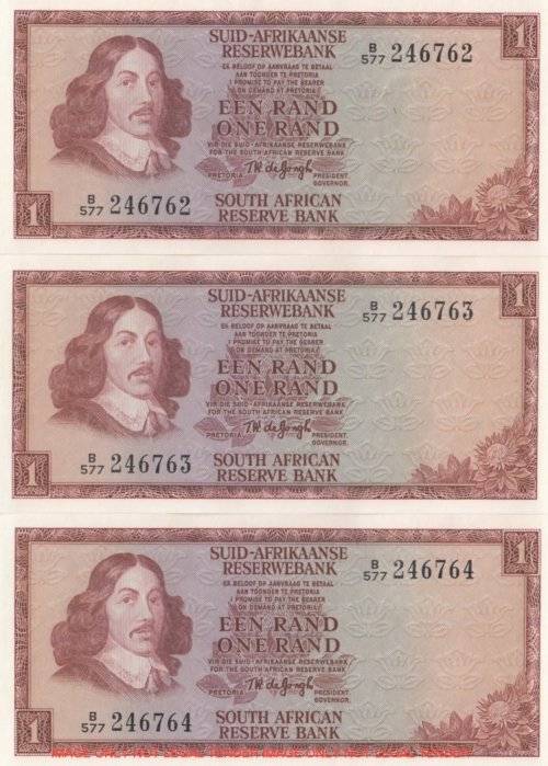 TW DE JONG     3X   R1   NOTES  IN  SEQUENCE        SET071