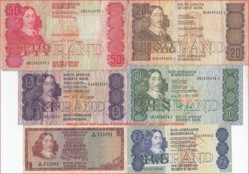 ***  SET OF SIX  NOTES FOR 1 BID    ***        SET071