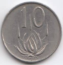 1966   10c   COIN   (AFRIKAANS)       SUN8804