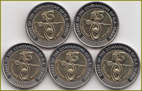 2017 SA  R5 OLIVER TAMBO   COIN  UNC