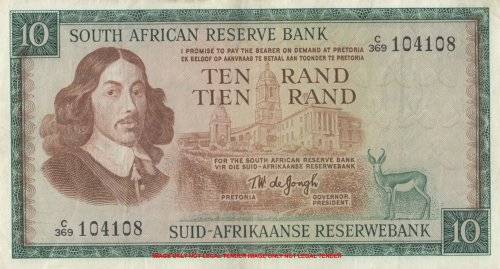 WOW    ***  TW DE JONGH  R10  NOTE  ***     CC369 104108   SET038