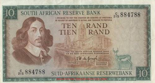 WOW    ***  TW DE JONGH  R10  NOTE  ***     C215 884788     SET002