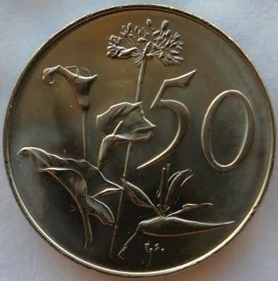 1968    50c   (AFRIKAANS)     COIN                         SUN9487