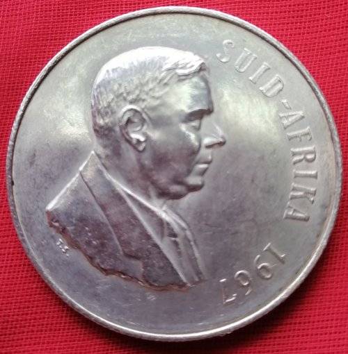 1967   SILVER   R1   COIN   (AFRIKAANS)       SUN9917