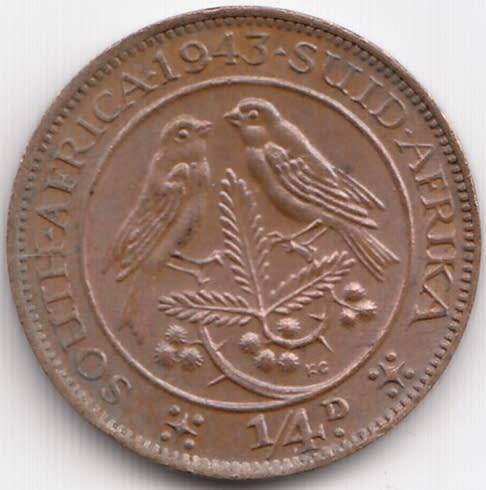 SOUTH AFRICA      1/4 D    1943                 SUN10172