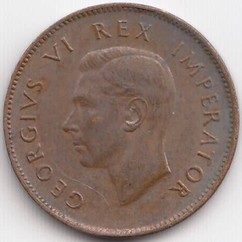 SOUTH AFRICA      1/4 D    1943                 SUN10172