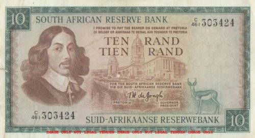 WOW    ***  TW DE JONGH  R10  NOTE  ***     C461 303424     SET066
