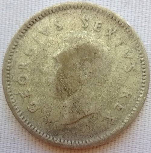 1952  Threepence Coin   SILVER                SUN10554
