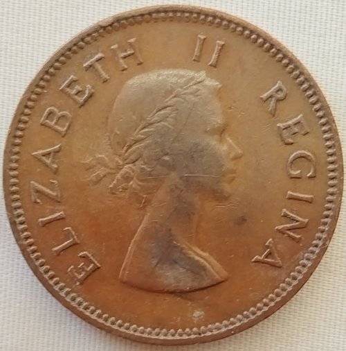 1955      HALF PENNY COIN    SA               SUN10570