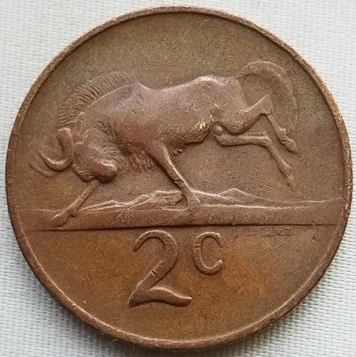 1966   2c   COIN   (AFRIKAANS)       SUN10909