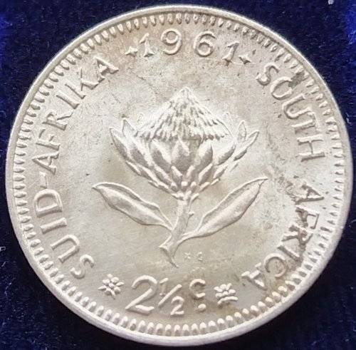 1961      2 1/2 c   Coin    SILVER          SUN11165