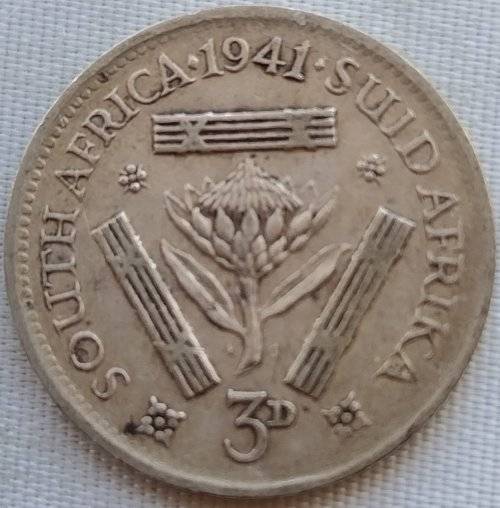 1941  Threepence Coin   (80% SILVER)                SUN11201