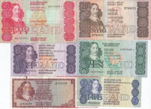 ***  SET OF  SIX  NOTES  FOR 1 BID   ***        SET006