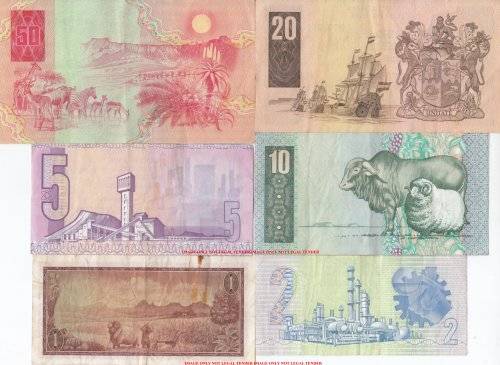 ***  SET OF  SIX  NOTES  FOR 1 BID   ***        SET006