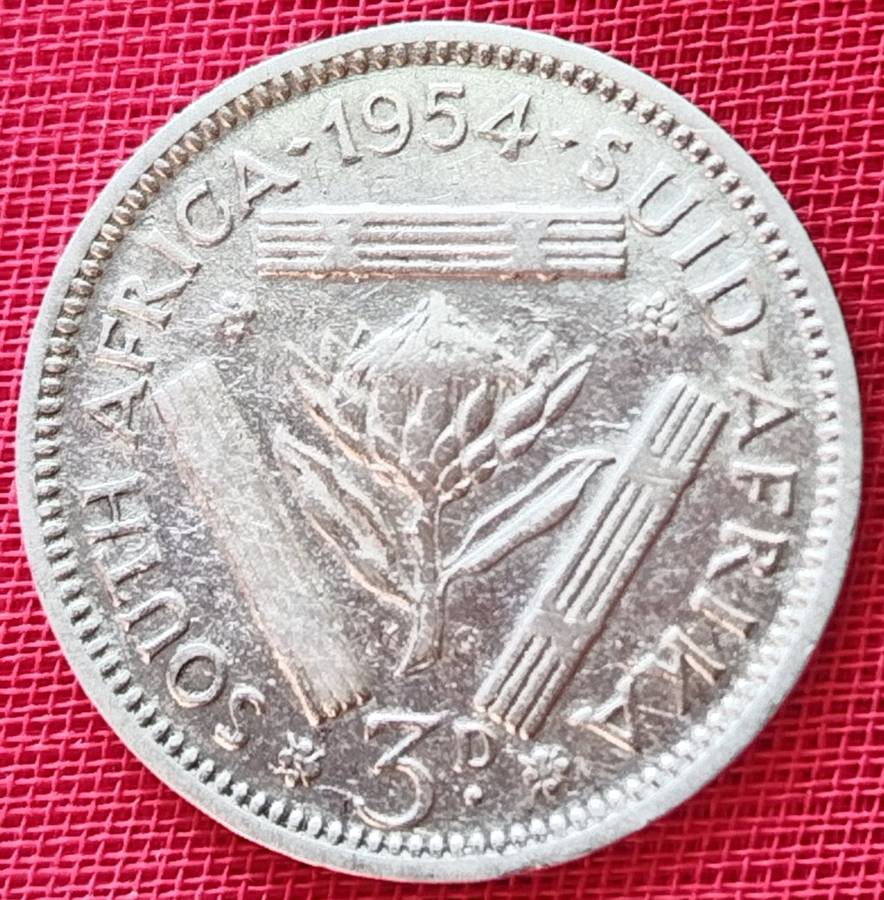1954  Threepence Coin   SILVER                SUN12275*
