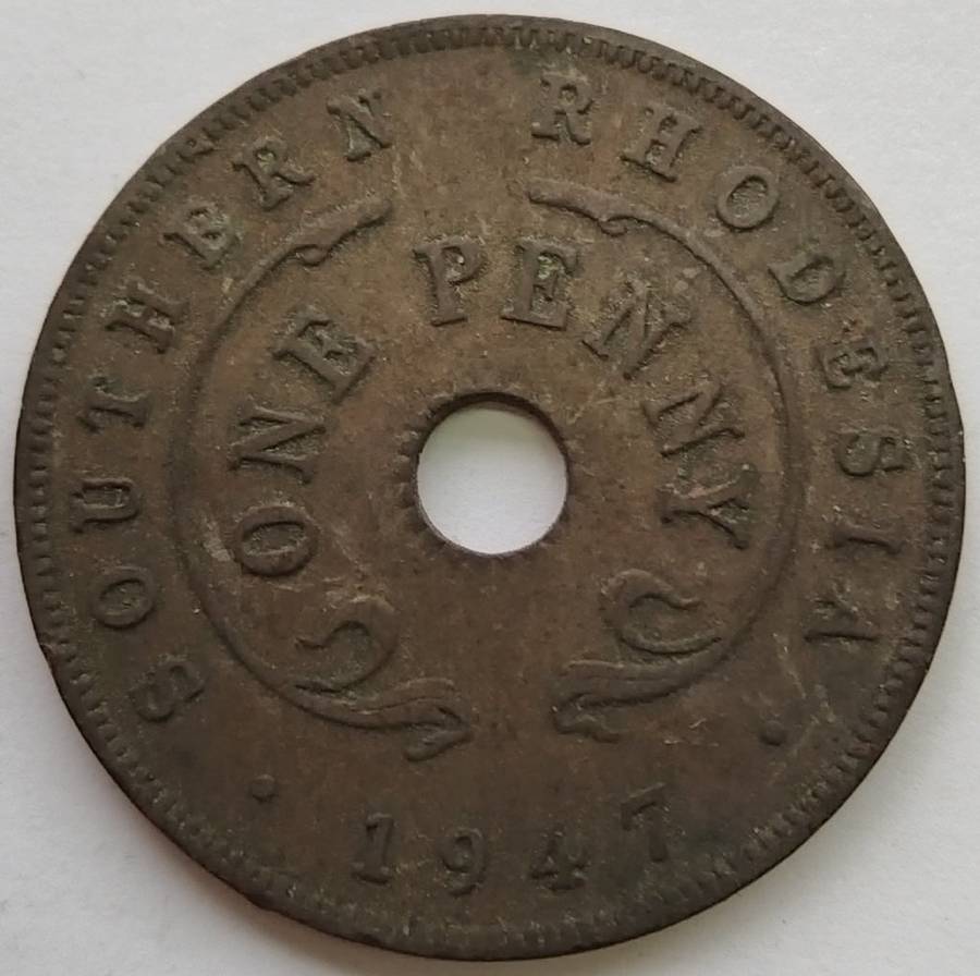 1947  1 Penny      Southern Rhodesia          SUN12771*