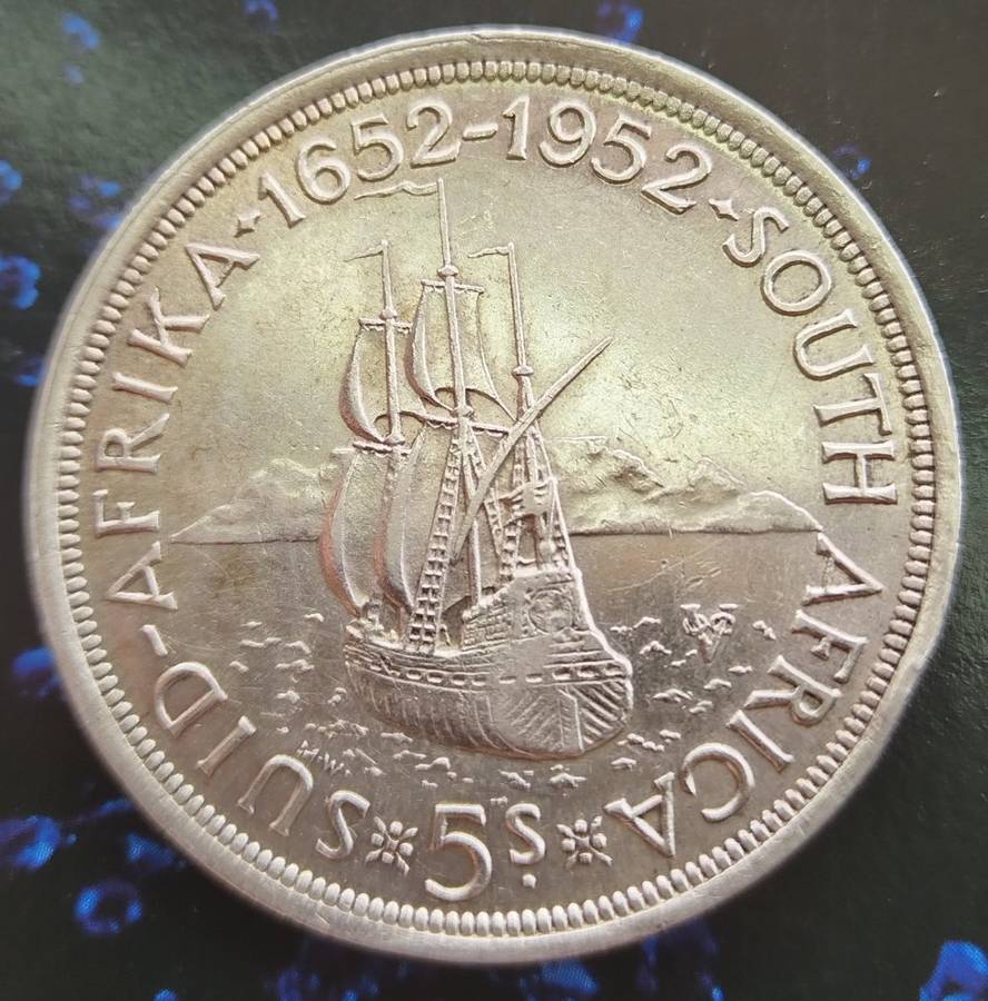 1952     5 SHILLING        (SILVER )       SUN13634*