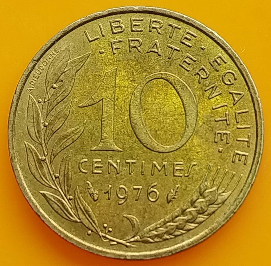 1976         10 Centimes Coin      FRANCE          SUN13918*