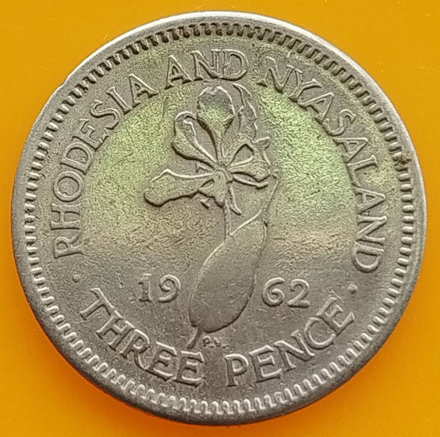 1962   Three Pence COIN       Rhodesia and Nyasaland                     SUN13999*