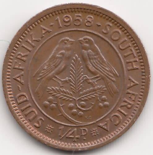 1958       QUARTER  PENNY  COIN        SA                       SUN14066*