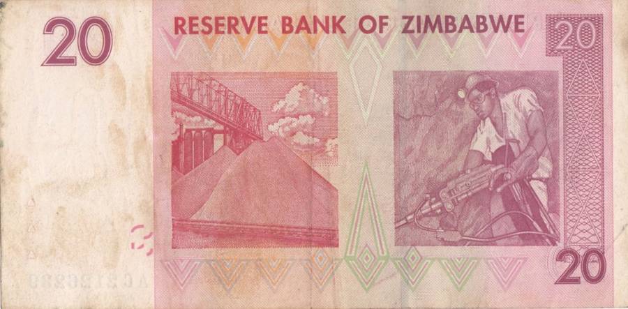 TWENTY DOLLARS    ZIMBABWE     AC2126239      SET088