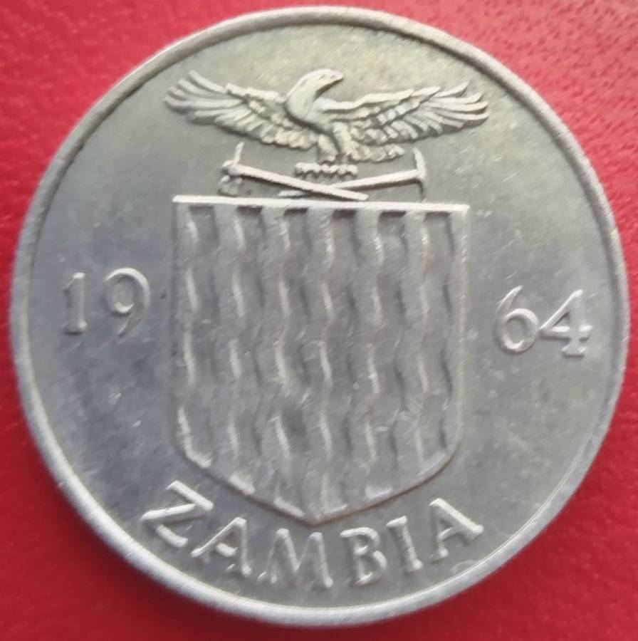 1964  10 SHILLINGS Coin     ZAMBIA          SUN14482