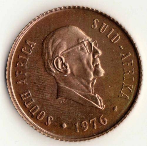 1976  2  CENT  COIN  SA               SUN1326