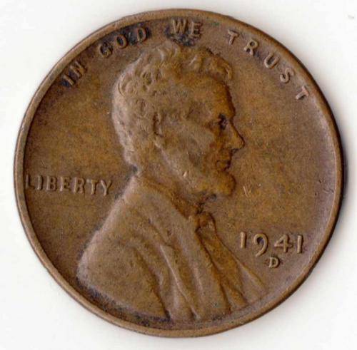1941   ONE  CENT  COIN  USA                 SUN1329
