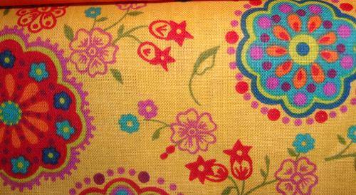 Yellow Floral Quilting fabric