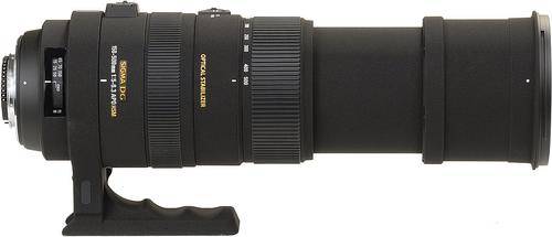 Sigma 150-500mm F5.6-6.3 APO DG OS HSM with tripod collar, both lens caps & hood. Excellent.