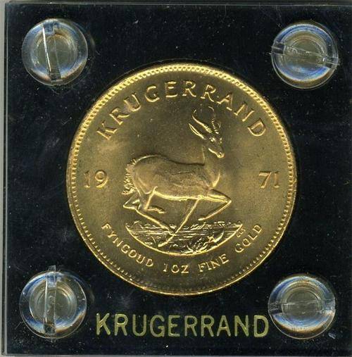 1971 - 1 OUNCE KRUGERRAND - RARE UNCIRCULATED GOLD COIN