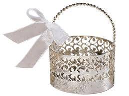 BEAUTIFULL SILVER PLATED BASKET WITH ROSE DESIGN