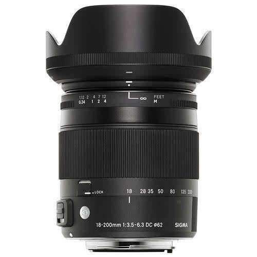 Sigma 18-200mm f/3.5-6.3 DC Macro OS HSM Contemporary Lens (Canon)