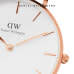 DANIEL WELLINGTON CLASSIC PETITE MELROSE + BRACELET WHITE ROSE GOLD SMALL