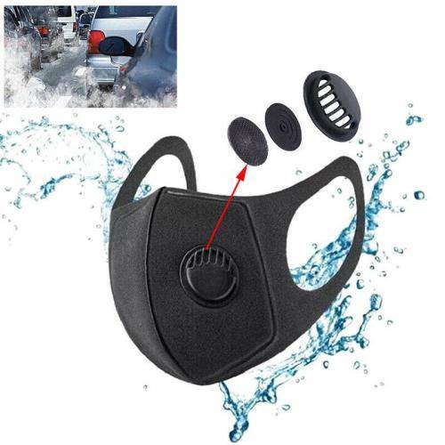 Adults Filter Reusable Washable Respiratory Valve Mask - Soft and Good Stretching