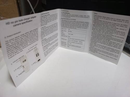 Two-port USB charger LED charging display/camera/spy camera