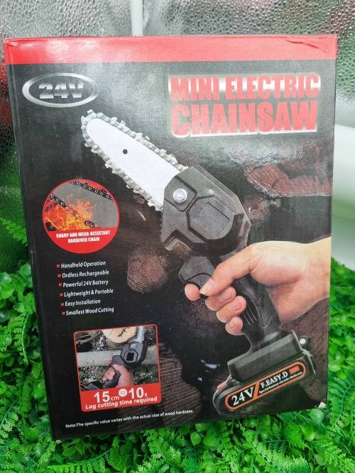 Mini electric chainsaw 24v