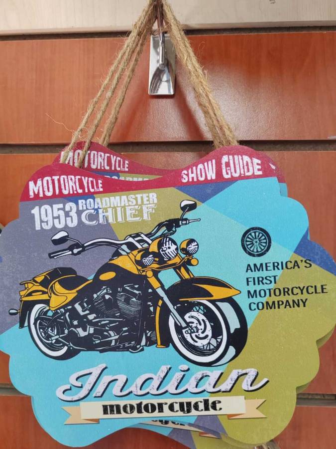 Motor Bike Wooden Wall Art
