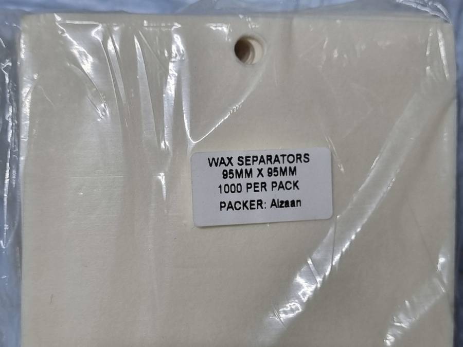 Wax paper seperators 1000 per pack