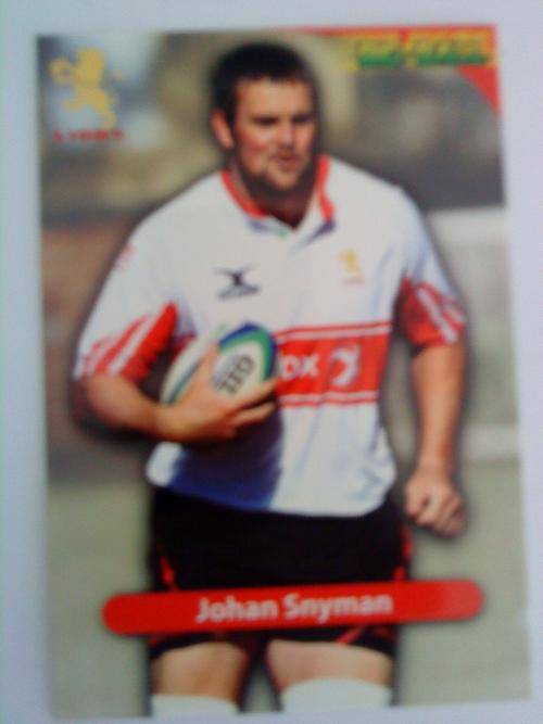 Johan Snyman - 2010 Big Ball Rugby Collection Card