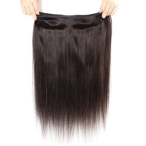 Joedir Peruvian Human Hair Straight Bundles Hair Extensions 10Inch Black#
