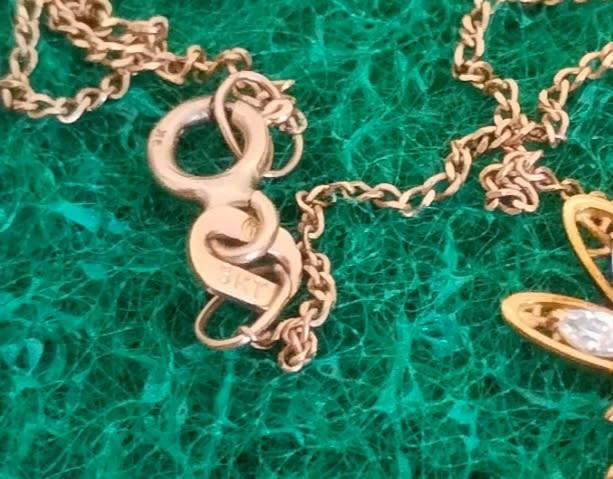 9CT GOLD NECKLACE 1.2G