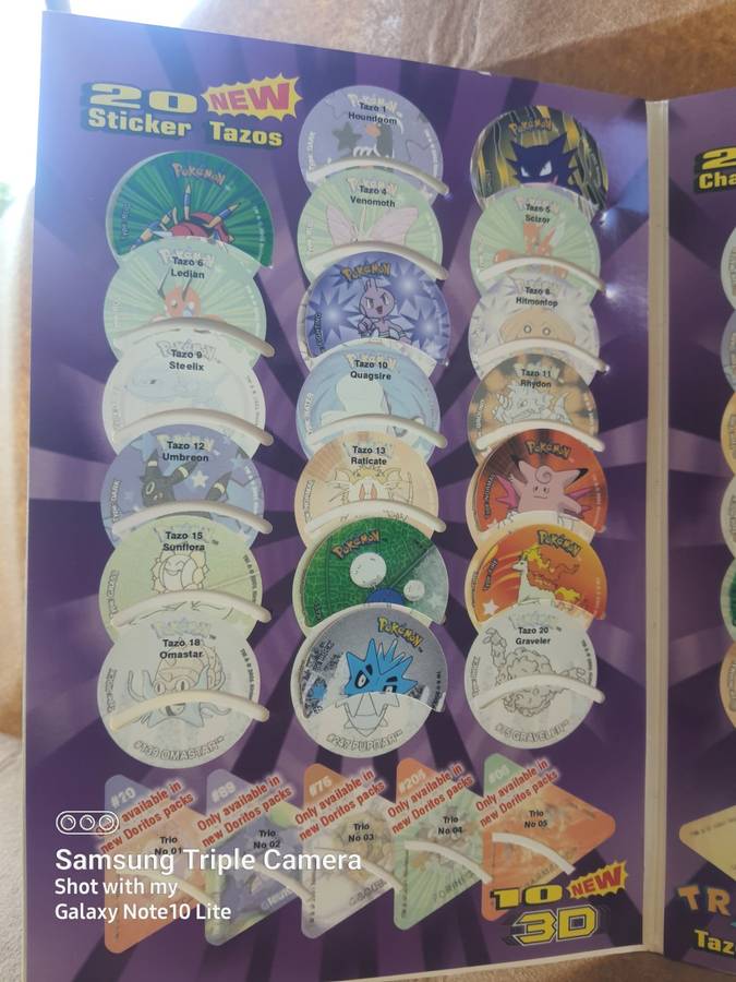 #6 - SUPPER RARE POKEMON LIMITED EDITION TAZO SET COLLECTABLE BUNDLE UP FOR SALE!