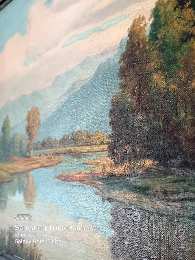 MAGNIFICENTLY FRAMED OLD ORIGINAL OIL ON BOARD BY W. RETIEF - VERRY COLLECTABLE SOUGHT AFTER ART!