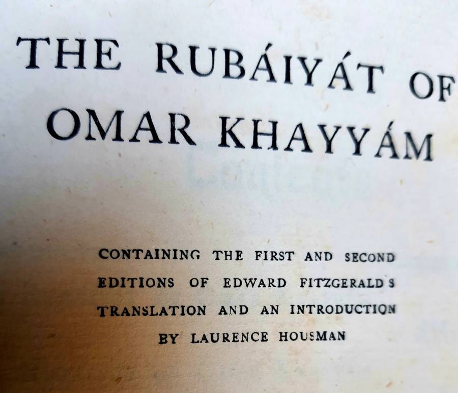 #4 ANTIQUE WEEK - KAROO ANTIEK - dated 1940 signed- THE RUBAIYAT OF OMAR KAYYAM