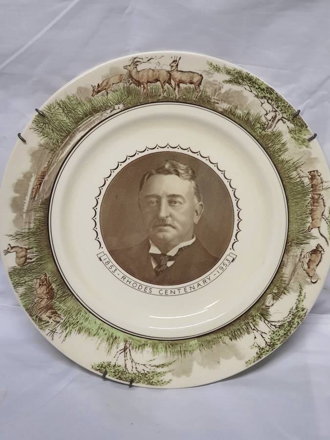 #2 ROYAL DOULTON - MADE IN ENGLAND CECIL JHON RODES AFRICA WALL MOUNT PLATE