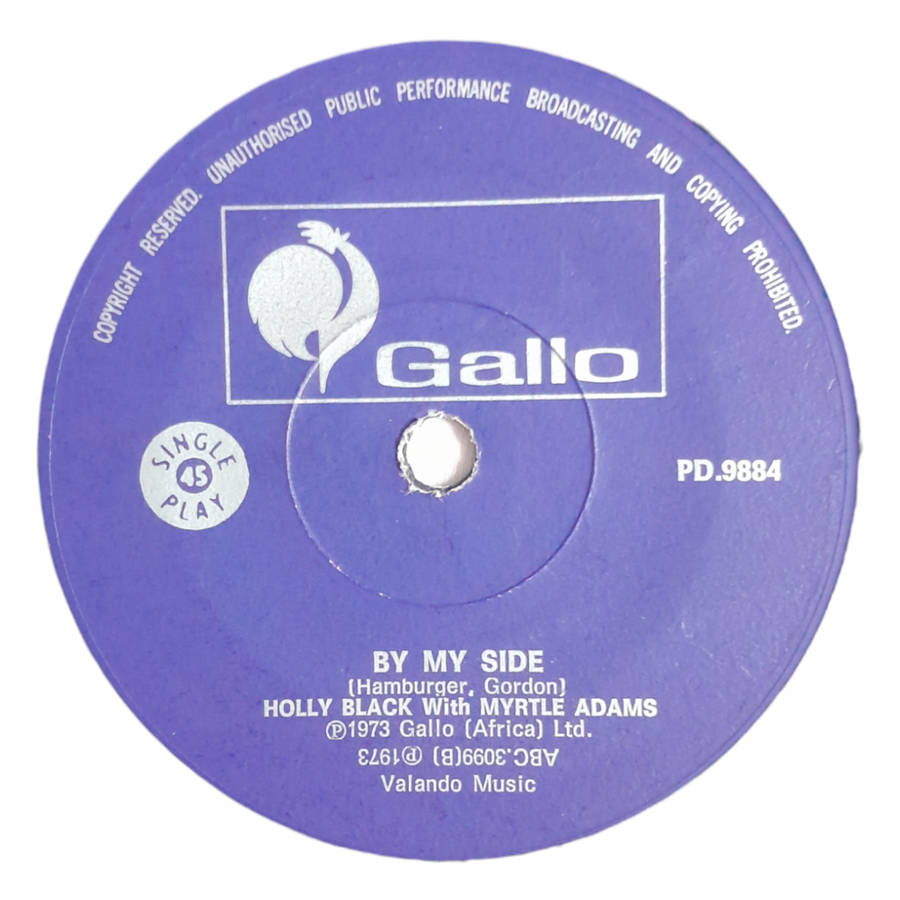 1973 Holly Black  Day By Day / By My Side - Vinyl, 7`, 45 RPM - Rock - Good - With Sleeve