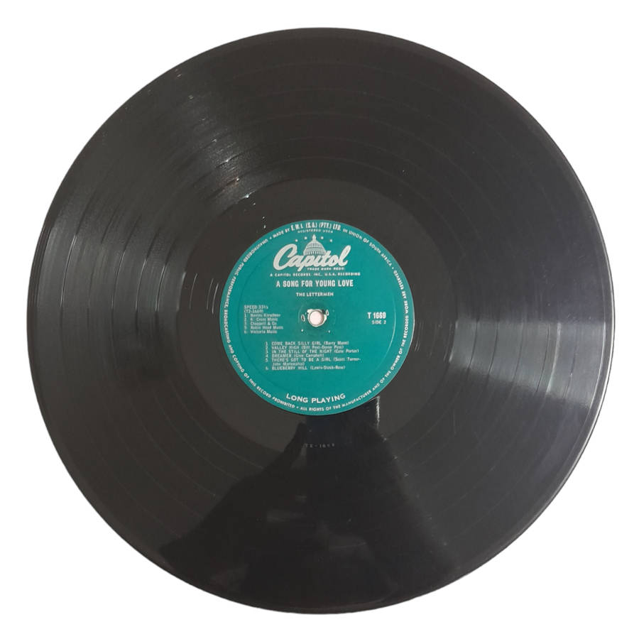 1962 The Lettermen  A Song For Young Love - Vinyl, 12`, 33 RPM - Jazz - Very Good - With Cover